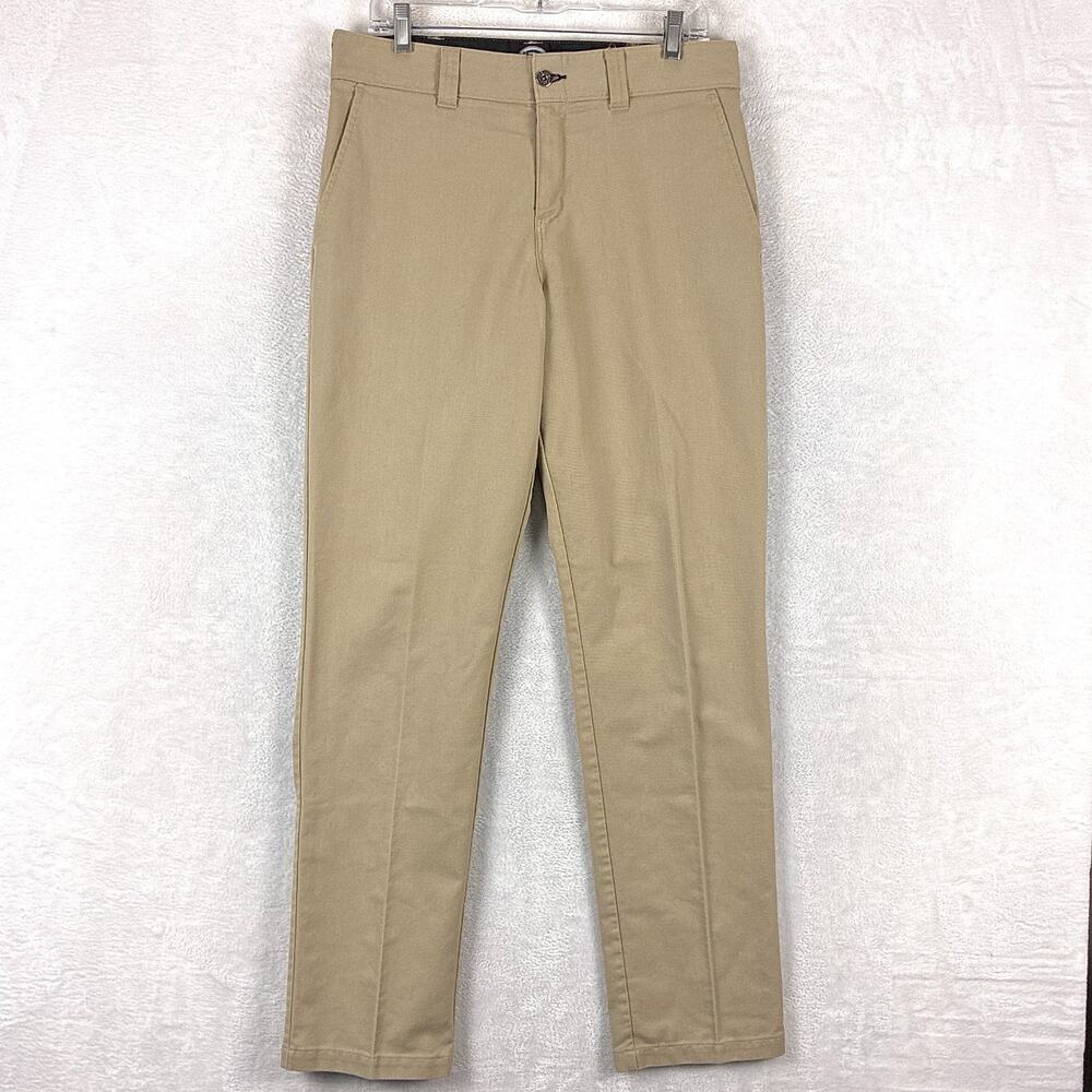 VTG Dickies Skateboarding Pants Mens 32x34 Beige Canvas Flex Skate Grunge Y2K